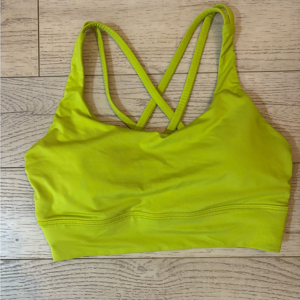 Lululemon Athletica Vibrant Lime Sports Bra